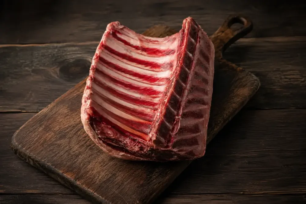 Dry Aged Hotel Rack Long Bone, Halal, 100% Natural Fed