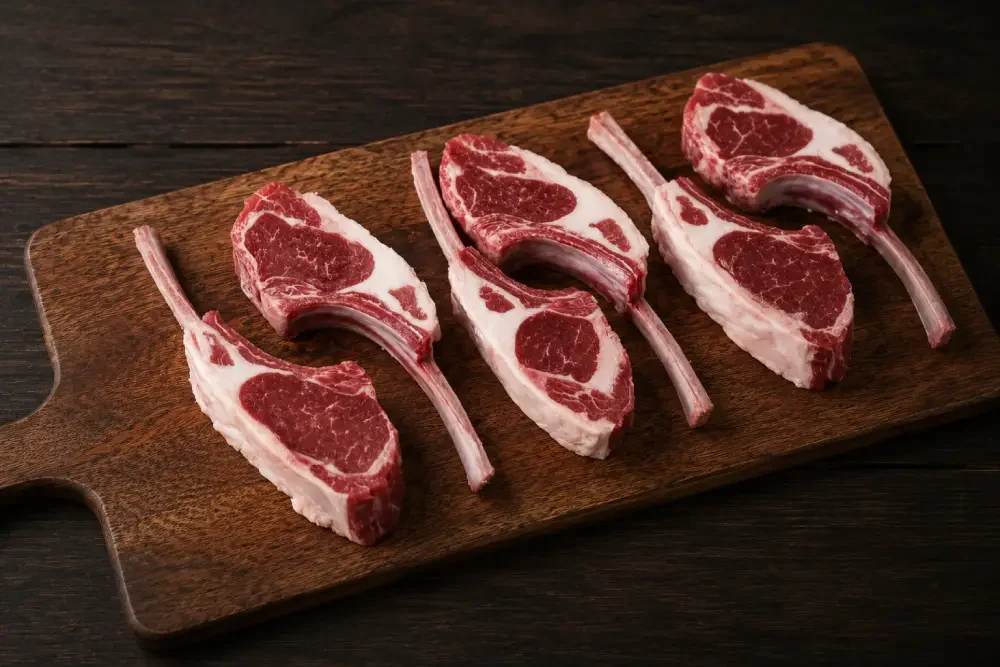 Colorado Lamb Rack, Halal, Grain Fed.